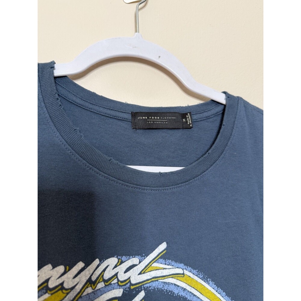 Junk Food Lynyrd Skynyrd Bird T-Shirt Womens Medium Blue Distressed Tee Shirt - Picture 4 of 10
